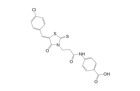 benzoic acid, 4-[[3-[(5Z)-5-[(4-chlorophenyl)methylene]-4-oxo-2-thioxothiazolidinyl]-1-oxopropyl]amino]-
