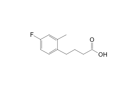 4-(4-fluoro-2-methylphenyl)butanoic acid