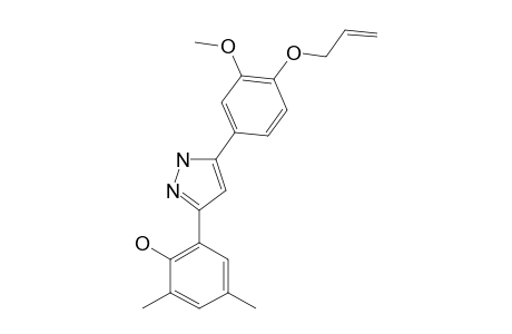 2-[5-[4-(ALLYLOXY)-3-METHOXYPHENYL]-1H-PYRAZOL-3-YL]-4,6-DIMETHYLPHENOL