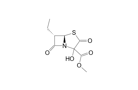 Methyl (6S,6aR)-6-ethyl-3-hydroxy-2,5-dioxoperhydroazeto[2,1-b][1,3]thiazole-3-carboxylate