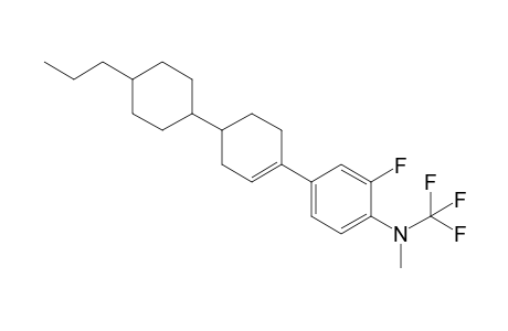 1-{3-Fluoro-4-[methyl(trifluoromethyl)amino]phenyl}-trans-4-(trans-4-propylcyclohexyl)cyclohexene