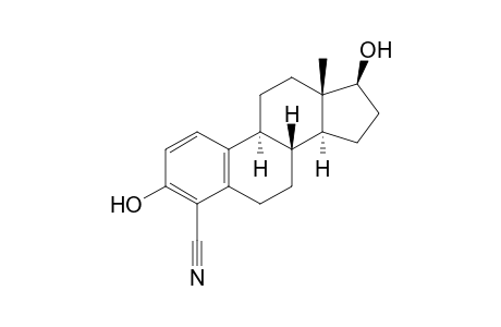 Estra-1,3,5(10)-triene-4-carbonitrile, 3,17-dihydroxy-, (17.beta.)-