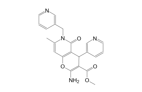 methyl 2-amino-7-methyl-5-oxo-4-(3-pyridinyl)-6-(3-pyridinylmethyl)-5,6-dihydro-4H-pyrano[3,2-c]pyridine-3-carboxylate