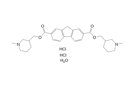 fluorene-2,7-dicarboxylic acid, bis[(1-methyl-3-piperidyl)methyl] ester, dihydrochloride, hydrated