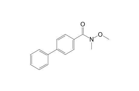 N-methoxy-N-methyl-4-phenyl-benzamide