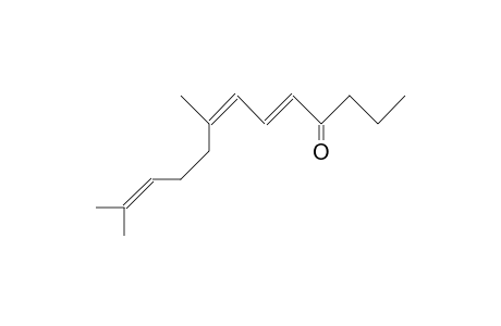 8,12-Dimethyl-5-trans, 7-cis,11-tridecatrien-4-one
