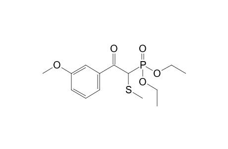 Diethyl 2-(3'-Methoxyphenyl)-1-(methylthio)-2-oxoethylphosphonate
