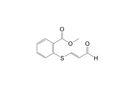 trans-o-[(2-formylvinyl)thio]benzoic acid, methyl ester