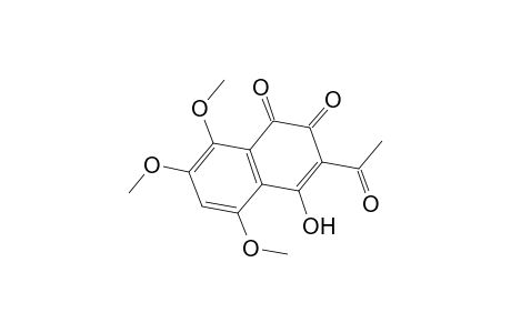 1,4-Naphthoquinone, 2-acetyl-3-hydroxy-5,6,8-trimethoxy-