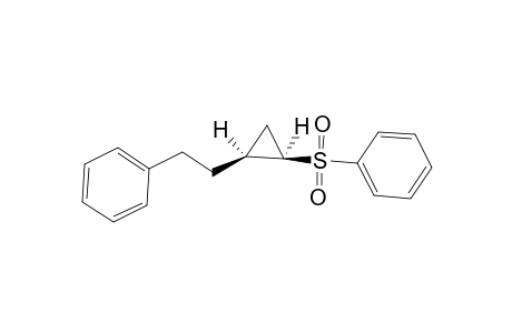 1-[(1R* ,2S*)-(2'-Phenylethyl)cyclopropylsulfonyl]-benzene