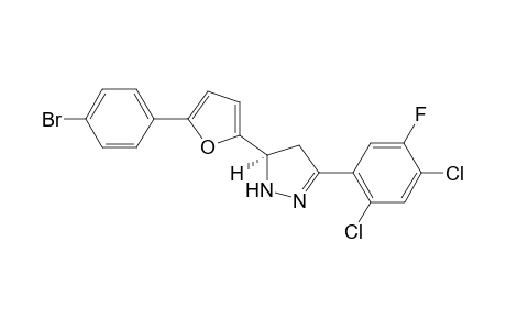3-(2,4-Dichloro-5-fluorophenl)-5-[5-(p-bromophenyl)-2-furyl)-2-pyrazoline