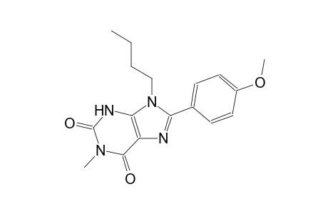 9-butyl-8-(4-methoxyphenyl)-1-methyl-3,9-dihydro-1H-purine-2,6-dione