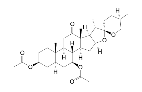 (25R)-3-BETA,7-BETA-DIACETOXY-5-ALPHA-SPIROSTAN-12-ONE