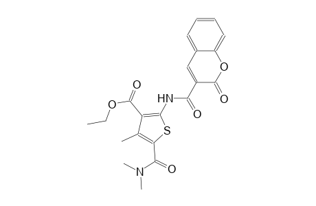 ethyl 5-[(dimethylamino)carbonyl]-4-methyl-2-{[(2-oxo-2H-chromen-3-yl)carbonyl]amino}-3-thiophenecarboxylate