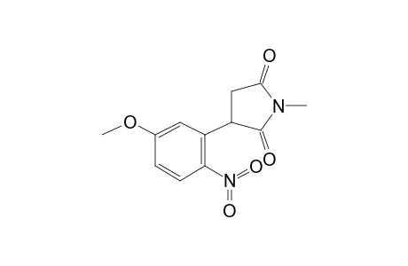 Tetrahydropyrrole-2,5-dione, N-methyl-3-[2-nitro-5-methoxyphenyl]-