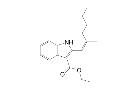 Ethyl 2-(2-methyl-1-hexenyl)indole-3-carboxylate