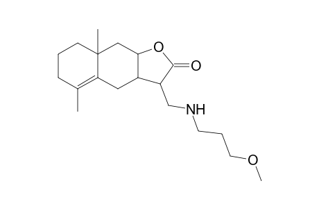 3-[(3-Methoxy-propylamino)-methyl]-5,8a-dimethyl-3a,4,6,7,8,8a,9,9a-octahydro-3H-naphtho[2,3-b]furan-2-one