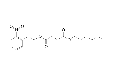 Succinic acid, hexyl 2-nitrophenethyl ester