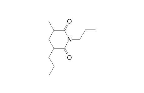 1-allyl-3-methyl-5-propyl-2,6-piperidinedione