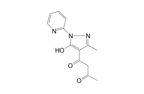 1-(Pyridin-2-yl)-3-methyl-4-(3-oxobutanoyl)-5-hydroxy-pyrazole