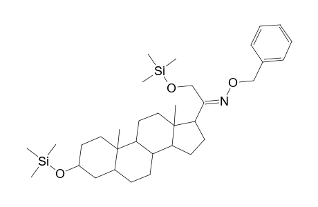 Pregnan-20-one, 3,21-bis[(trimethylsilyl)oxy]-, O-(phenylmethyl)oxime, (3.alpha.,5.beta.)-