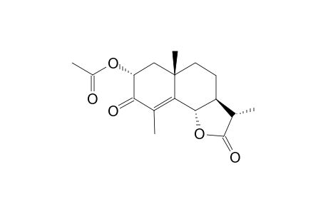 2.alpha.-Acetoxy-3-oxo-7.alpha.H,6,11.beta.H-eudesm-4-en-6,12-olide