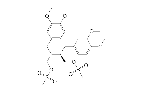 1,4-Butanediol, 2,3-bis[(3,4-dimethoxyphenyl)methyl]-, dimethanesulfonate, [R-(R*,R*)]-