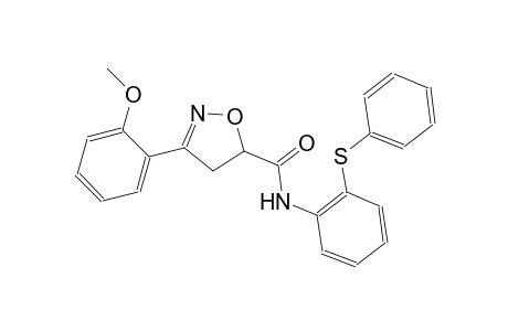 3-(2-methoxyphenyl)-N-[2-(phenylsulfanyl)phenyl]-4,5-dihydro-5-isoxazolecarboxamide