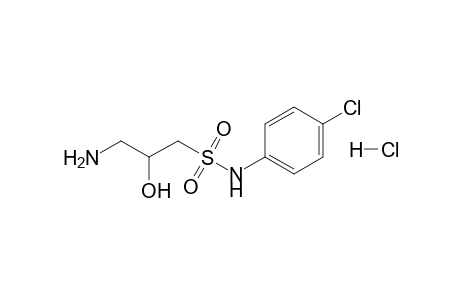 3-Amino-N-(4'-chlorophenyl)-2-hydroxypropane-1-sulfonamide hydrochloride