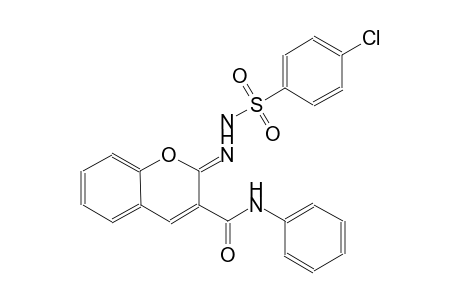 benzenesulfonic acid, 4-chloro-, 2-[(2Z)-3-[(phenylamino)carbonyl]-2H-1-benzopyran-2-ylidene]hydrazide