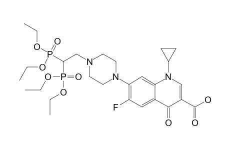 7-(4-[2,2-BIS-(DIETHOXYPHOSPHORYL)-ETHYL]-PIPERIZIN-1-YL)-1-CYCLOPROPYL-6-FLUORO-4-OXO-1,4-DIHYDROQUINOLINE-3-CARBOXYLIC-ACID