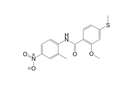 2-methoxy-N-(2-methyl-4-nitrophenyl)-4-(methylsulfanyl)benzamide