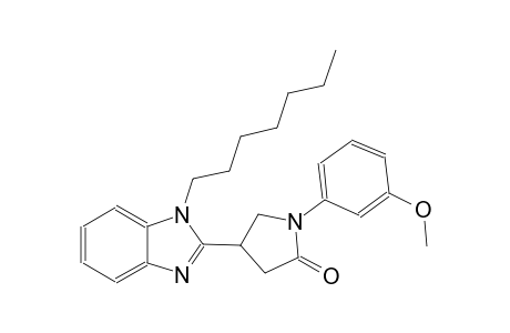 4-(1-heptyl-1H-benzimidazol-2-yl)-1-(3-methoxyphenyl)-2-pyrrolidinone