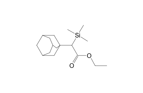 Tricyclo[3.3.1.1(3,7)]decane-1-acetic acid, .alpha.-(trimethylsilyl)-, ethyl ester