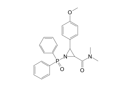 N-Diphenylphosphinoyl-2-(N,N-dimethylaminocarbonyl)-3-(p-methoxyphenyl)aziridine