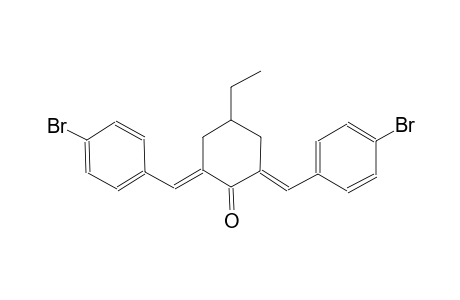 cyclohexanone, 2,6-bis[(4-bromophenyl)methylene]-4-ethyl-, (2E,6E)-