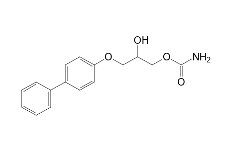 carbamic acid, 3-(4-biphenylyloxy)-2-hydroxypropyl ester