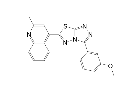 quinoline, 4-[3-(3-methoxyphenyl)[1,2,4]triazolo[3,4-b][1,3,4]thiadiazol-6-yl]-2-methyl-