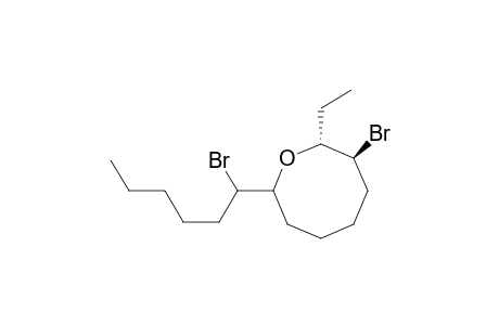 (2R,3S)-3-Bromo-2-ethyl-8-(1'-bromohexyl)oxocane