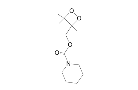 (3,4,4-Trimethyl-1,2-dioxetan-3-yl)methyl 1-piperidinecarboxylate