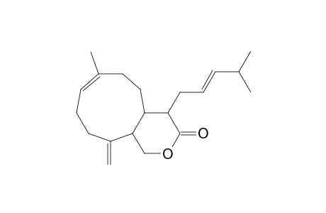 Cyclonona[c]pyran-3(1H)-one, 4,4a,5,6,9,10,11,11a-octahydro-7-methyl-11-methylene-4-(4-methyl-2-pentenyl)-, [4R*(E),4aR*,7E,11aS*]-(+)-
