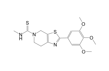 thiazolo[5,4-c]pyridine-5(4H)-carbothioamide, 6,7-dihydro-N-methyl-2-(3,4,5-trimethoxyphenyl)-