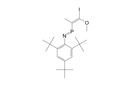 E-3-METHYL-4-METHOXY-1-(2,4,6-TRI-TERT.-BUTYLPHENYL)-4-IODO-1-AZAPHOSPHABUTA-1,3-DIENE