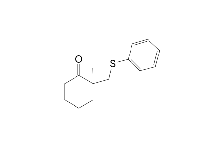 2-Methyl-2-(phenylthiomethyl)-1-cycohexanone