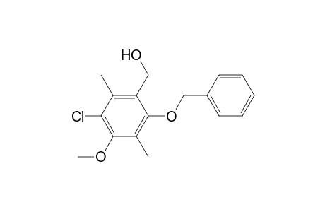 Benzenemethanol, 3-chloro-4-methoxy-2,5-dimethyl-6-(phenylmethoxy)-