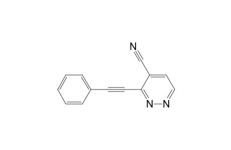4-Pyridazinecarbonitrile, 3-(phenylethynyl)-