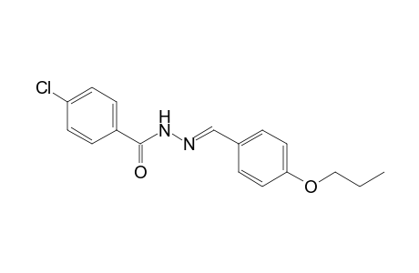 Benzhydrazide, 4-chloro-N2-(4-propoxybenzylideno)-