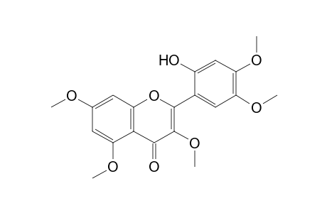 2-(2-hydroxy-4,5-dimethoxy-phenyl)-3,5,7-trimethoxy-chromen-4-one