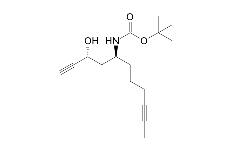 tert-butyl N-[(1S)-1-[(2R)-2-hydroxybut-3-ynyl]hept-5-ynyl]carbamate