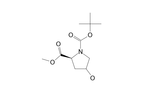 METHYL-(2S,4R)-N-(TERT.-BUTOXYCARBONYL)-4-HYDROXYPROLINATE